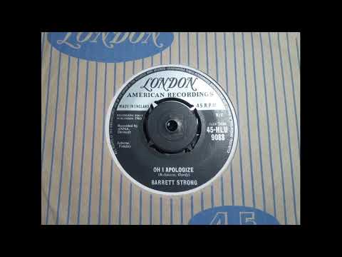 R&B Soul - BARRETT STRONG - Oh I Apologize - LONDON HLU 9088 UK 1960 Money B Side