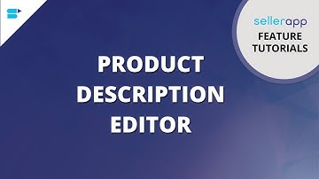 Amazon Product Description Editor- HTML Creator | SellerApp Free Tool