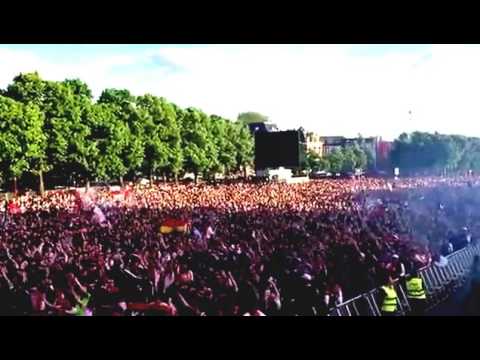 Ajax fans smashing Three Little Birds as usual before kick-off in Amsterdam 