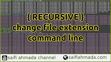 RECURSIVE change file extension command line linuxmint