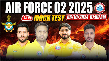 Air Force 02 2025 | Airforce X & Y Group Live Mock Test | Mock Test Solution By RWA