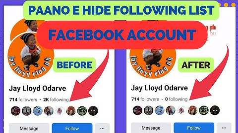 HOW TO HIDE FOLLOWING LIST ON FACEBOOK ACCOUNT/2023 UPDATED