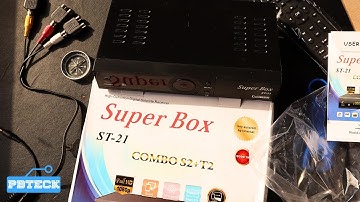SuperBox  ST-21 T2+S2 Satellite Decoder Unboxing - Pbteck