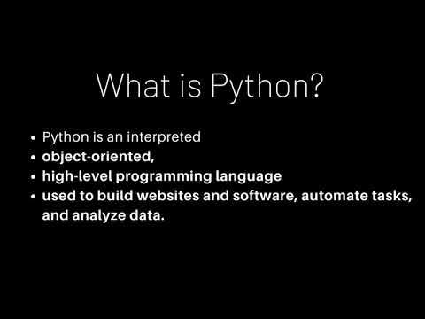 What is Python ? | Why use Python ? | Beginners - YouTube