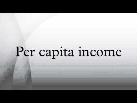 How do you calculate per capita income?