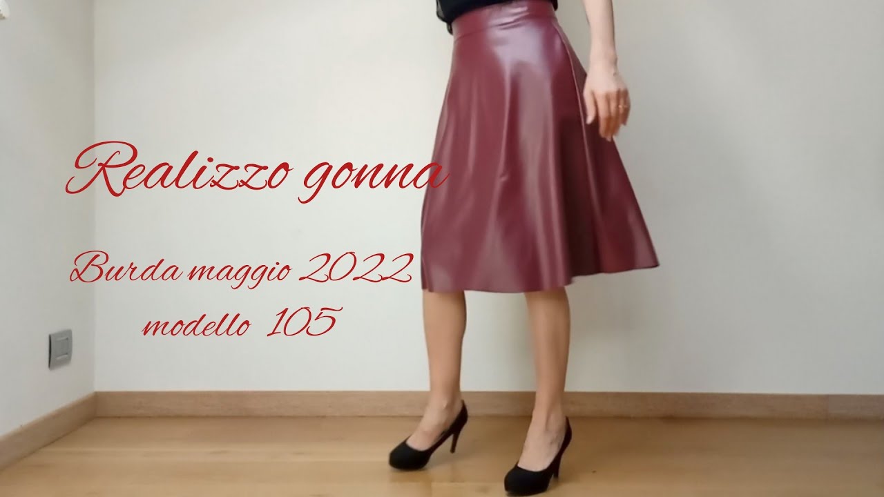 Realizzo gonna da Burda style maggio 2022, modello 105