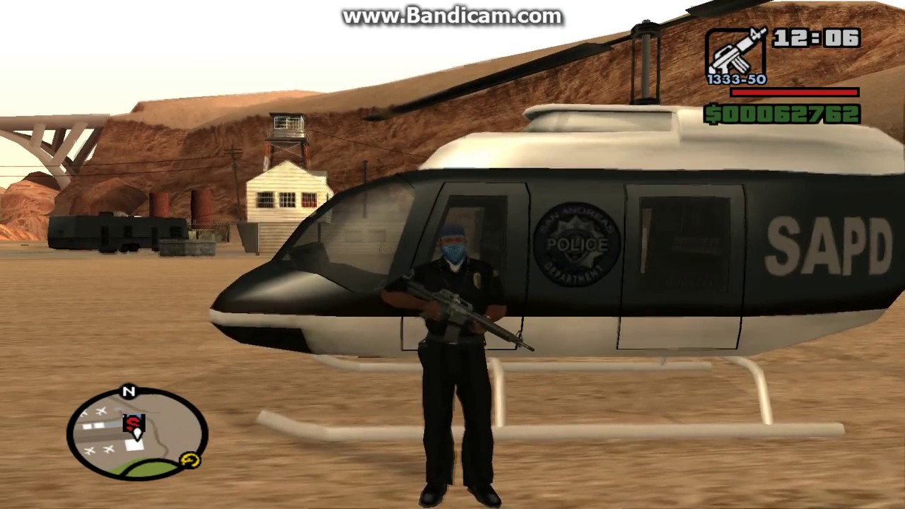 how to get a police helicopter in GTA San Andreas 