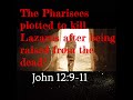 The Pharisees plotted this