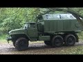 Урал-375 КрАЗ-214 ГАЗ-69 Militärfahrzeugtreffen Königsbrück 2017