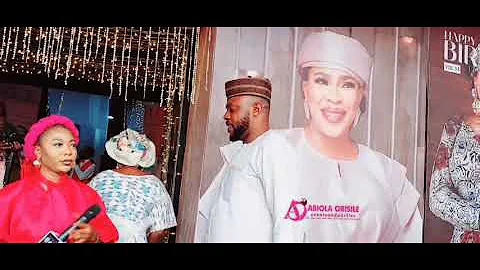 Reactions as Odunlade Adekola Storm Fathia Baloguns Birthday