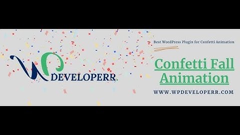 How to install and activate Confetti Fall Animation Plugin on WordPress Website