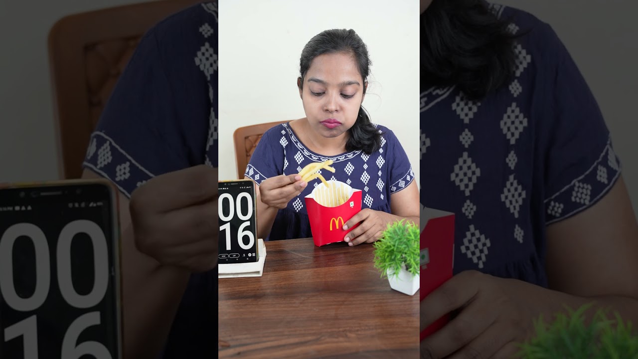 50 SECOND French Fries Eating CHALLENGE  | Fries Challenge 