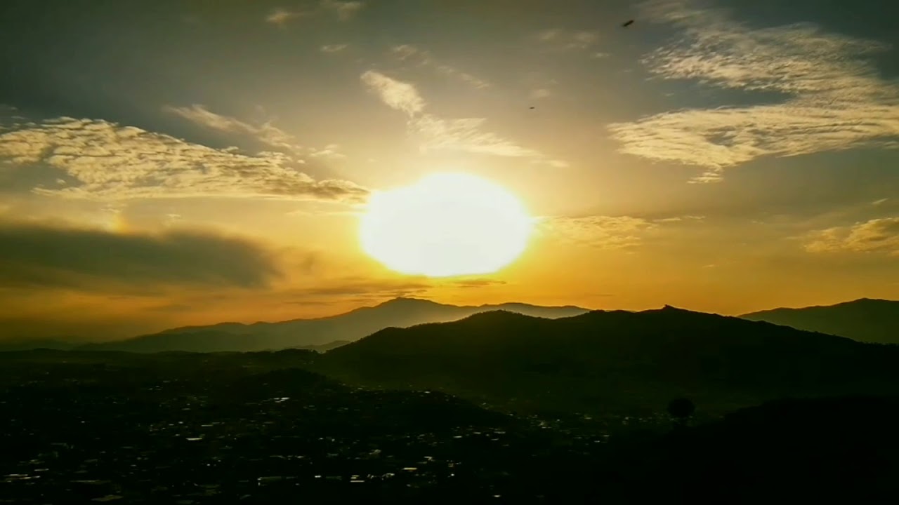 Lugmani Hill Sunset Timelapse Mansehra Pakistan