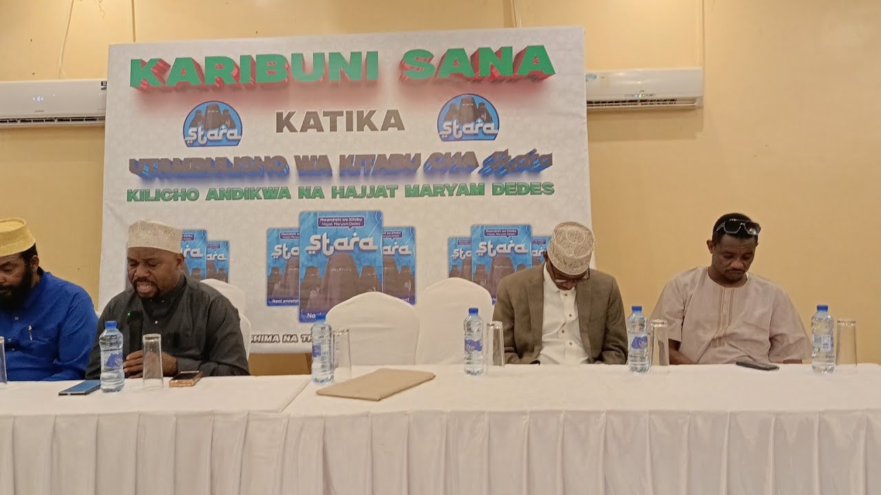 🔴 LIVE UTAMBULISHO WA KITABU CHA STARA KILICHOANDIKWA NA HAJJAT MARIAM DEDES.