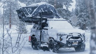 Winter Camping in a Roof Top Tent