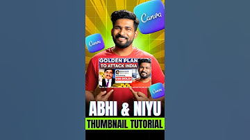 How to Make Thumbnail Like Abhi and Niyu #abhiandniyuthumbnail #thumbnailtutorial #canva #shorts