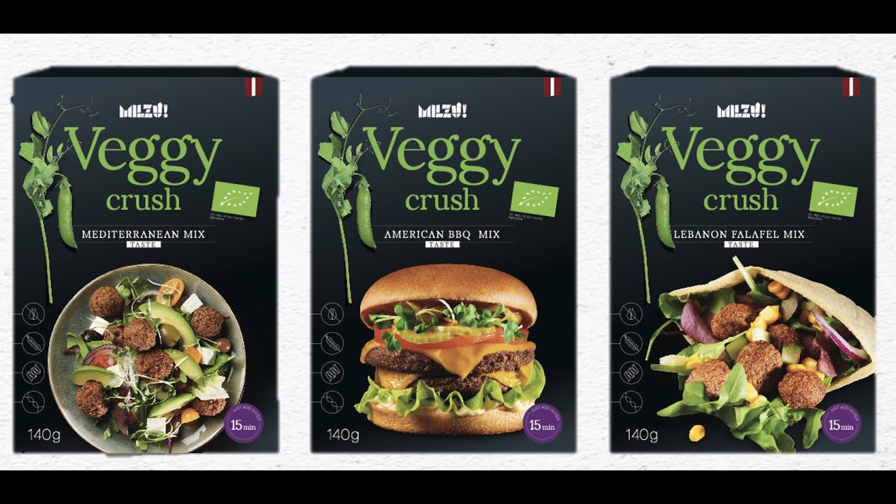 Plant based meat replacement Veggy Crush YouTube