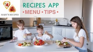 MARY'S RECIPES - APP FOR PLANNING HEALTHY MENU screenshot 1