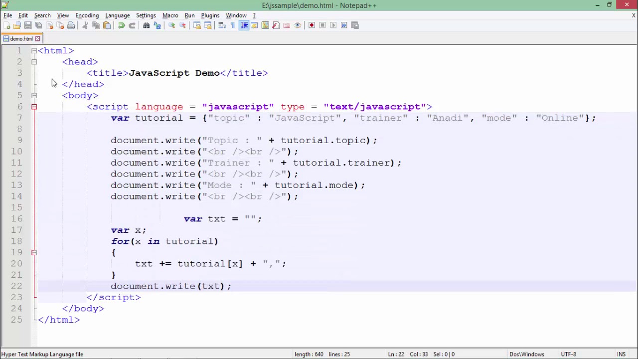 for each on object javascript for each on object javascript