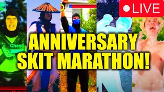BizarrelyFunny 14th Anniversary Marathon Stream | Watch our skits with us! (Real Mortal Kombat)