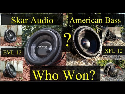 Skar Audio Crushes American Bass In All 3 Competitions! Skar EVL-12 Sweeps  American Bass XFL-12 - YouTube