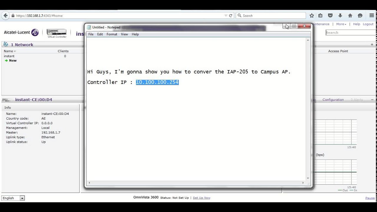 How To Convert Alcatel Aruba IAP 205 To Campus AP YouTube