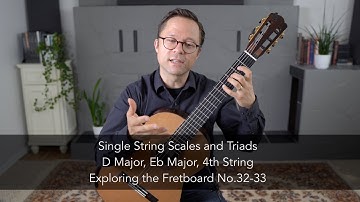 Exploring the Fretboard No.32-33: Single-String Scales and Triads on Guitar