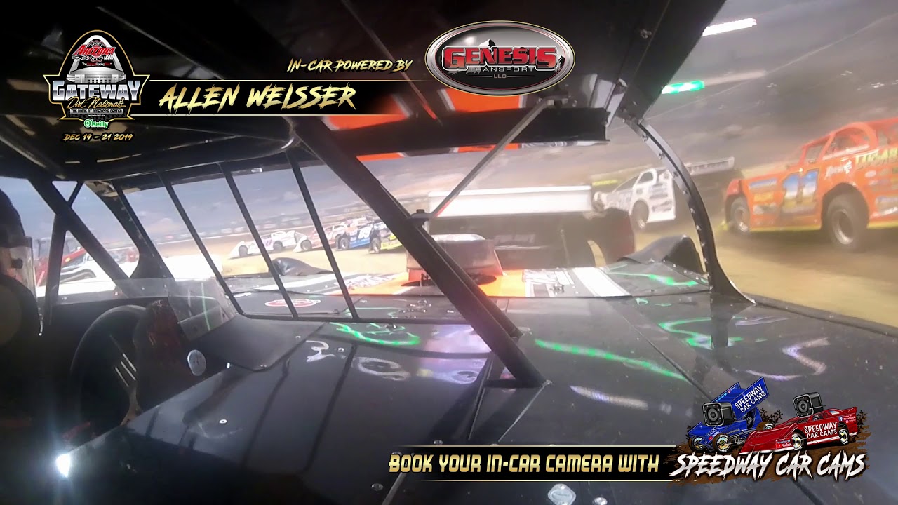#25w Allen Weisser - Late Model - Gateway Dirt Nationals 2019 - In-Car ...