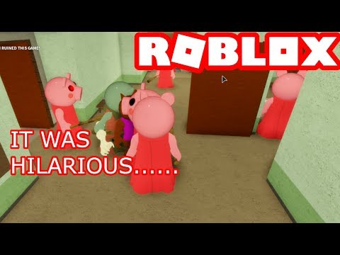 So I Played Piggy With 100 Players And It Was Hilarious Roblox - piggy roblox 100 players