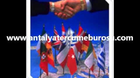 Antalya Yeminli Tercüman