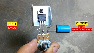 Make Voltage Regulator Circuit or Variable Power Supply using 7805 ic | Homemade 3v to 12v DC