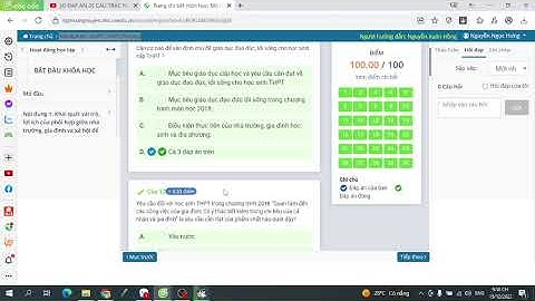 ĐÁP ÁN 30 CÂU TRẮC NGHIỆM CUỐI KHÓA MODULE 8 - THPT