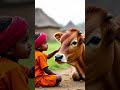 #kids #Entertainment # small cow# little Boy#