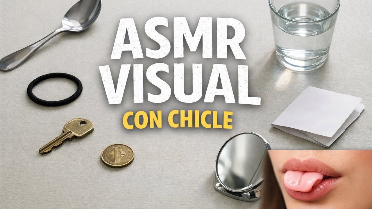 👀🫧🩷 ASMR NO TALKING | VISUAL CON DISTINTOS OBJETOS MASTICANDO CHICLE 🥱💫🌙