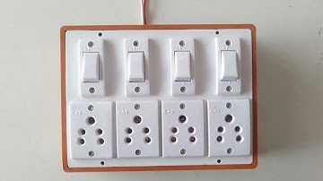 Switch Board Connection Wiring  Socket-4-Switch.#Pradeep_Tools#Switch_Board