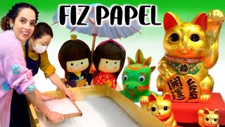 24h FAZENDO CURSOS DE ARTE no JAPÃO! Fiz papel, folha de ouro e stencil! Paula Stephania