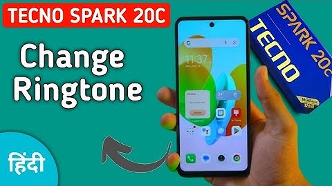 Tecno Spark 20c ringtone kaise change kare, how to set another ringtone in tecno, change ringtone in