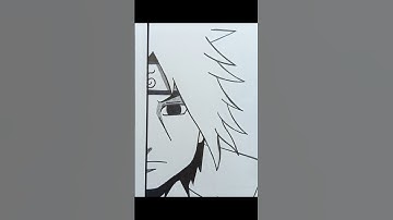 How to draw Sasuke Uchiha from Naruto for beginners easy ✨ #drawingtutorial #art #anime #sasuke