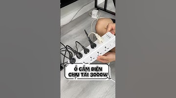 Ổ cắm điện cắm 1 loạt 10 cái phích cắm cùng 1 lúc chịu tải tối đa 3000W #tienkiemchungrv