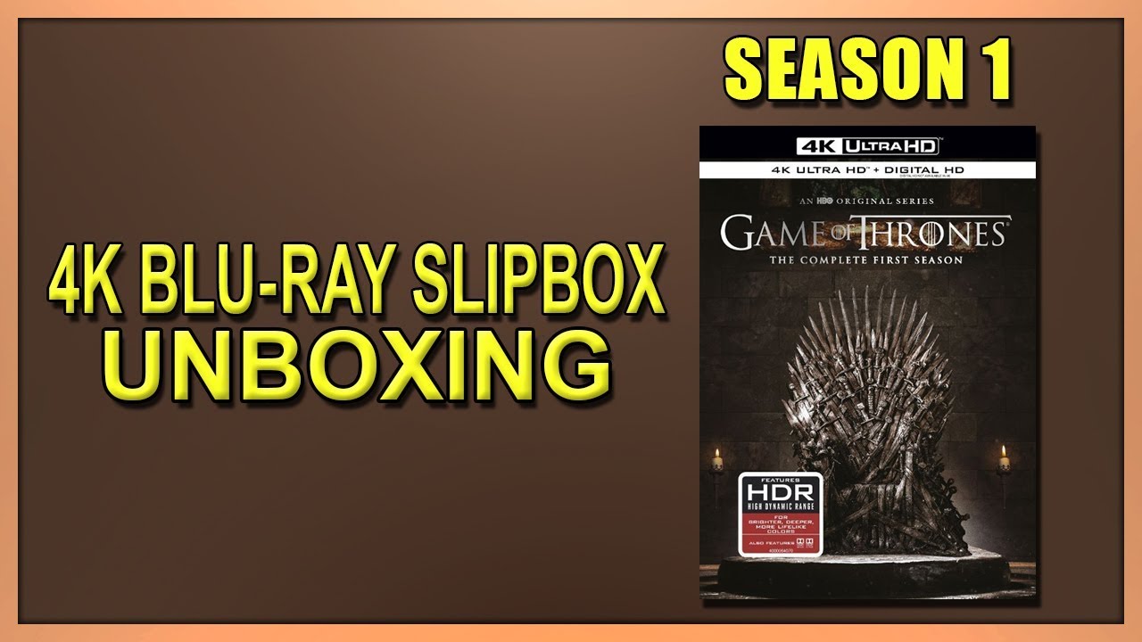 Game Of Thrones Season 1 4k Blu Ray Slipbox Unboxing Youtube