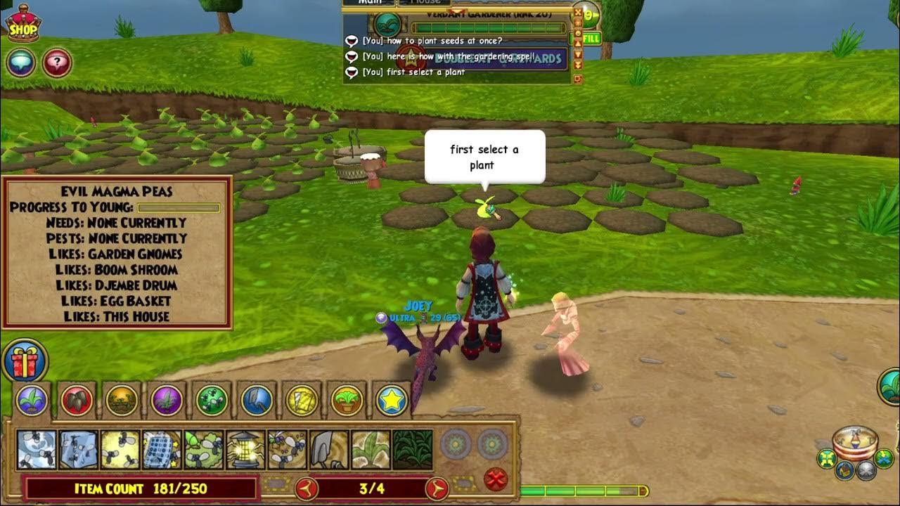 Wizard101 How To Plant All Seeds At ONCE! YouTube