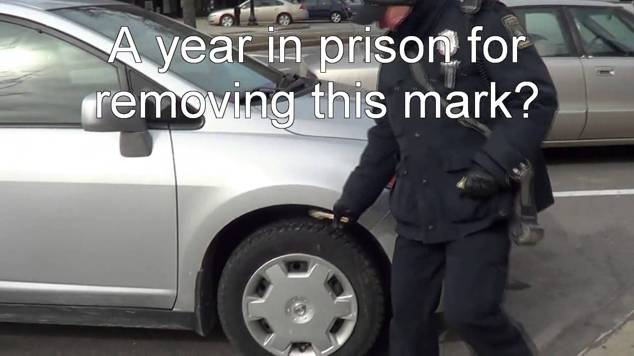 A year in prison for removing chalk? 