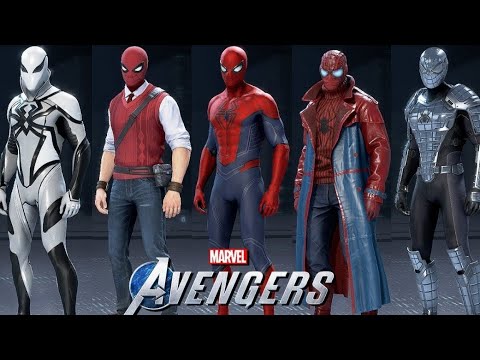 Видео: Все костюмы Человека-паука из  Marvel's Avengers PS5/PS4