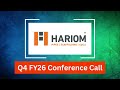 Hariom Pipes Q4 FY26 Concall: Kurnool Expansion Starts Paying Off, Margins Improve & FY27 Outlook