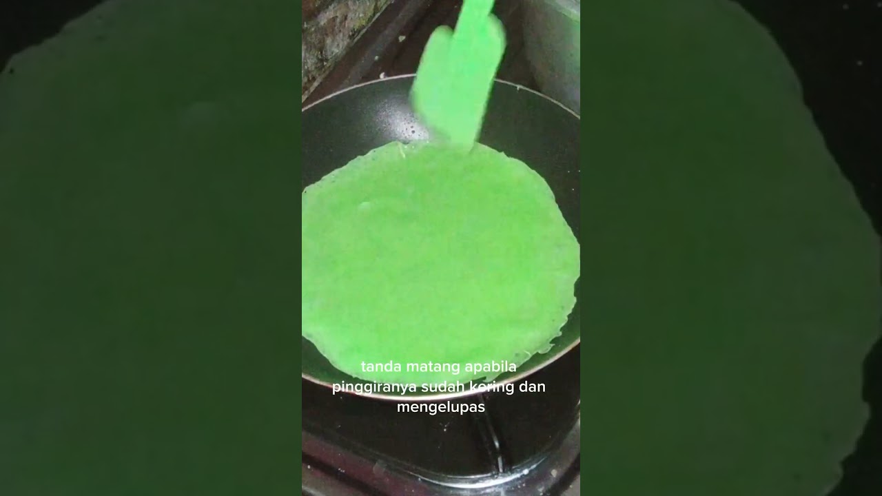 resep dadar gulung isi unti kelapa tanpa santan tanpa telur.1 resep jadi 40 an