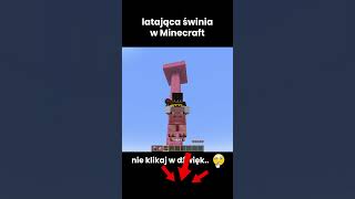 latająca świnka w minecraft