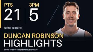 Duncan Robinson Highlights(Boston Celtics vs Detroit Pistons October 20, 2026)