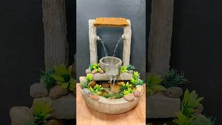 घर पर फव्वारा बनाना सीखें,home made waterfall fountain #waterfallfountain #waterfall #homedecor #diy