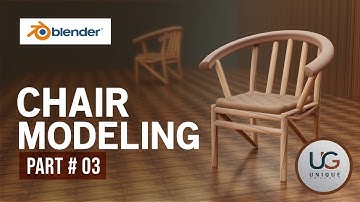 Beginner Chair Modeling Tutorial in Blender 3.0 PART#03 | Unique Graphic #blender3d