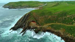 playa de tagle y ermita de santa justa (cantabria) #tagle #ermitasantajusta #dji #cantabria